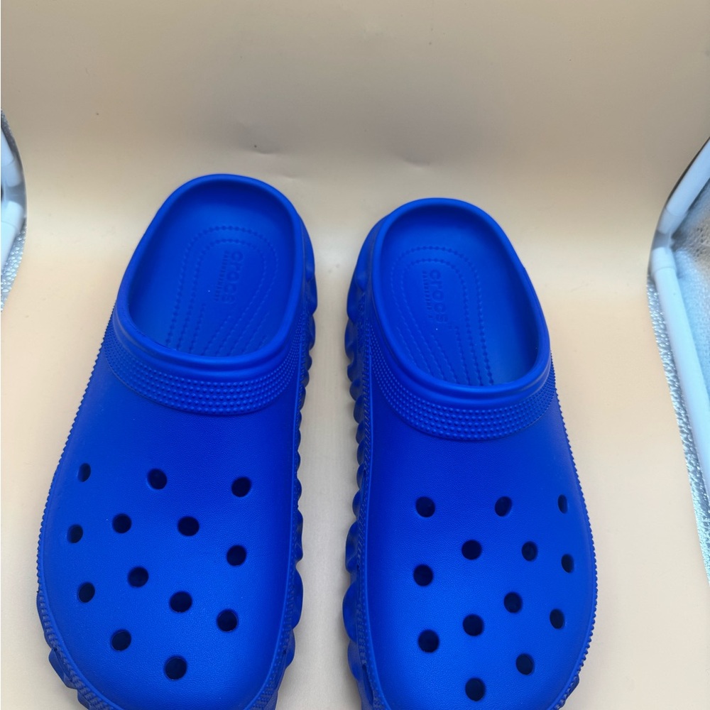 CROCS Blue Sandals Ventilated Croslite Comfort